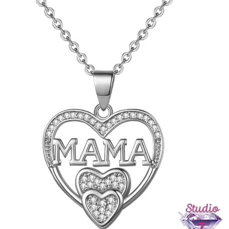 Mama Double-heart Necklace
