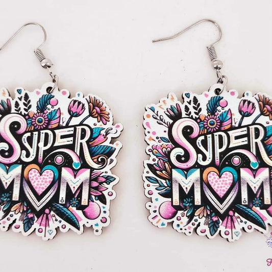 Super Mom Floral Earrings