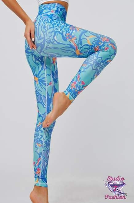 Abstract Floral Leggings