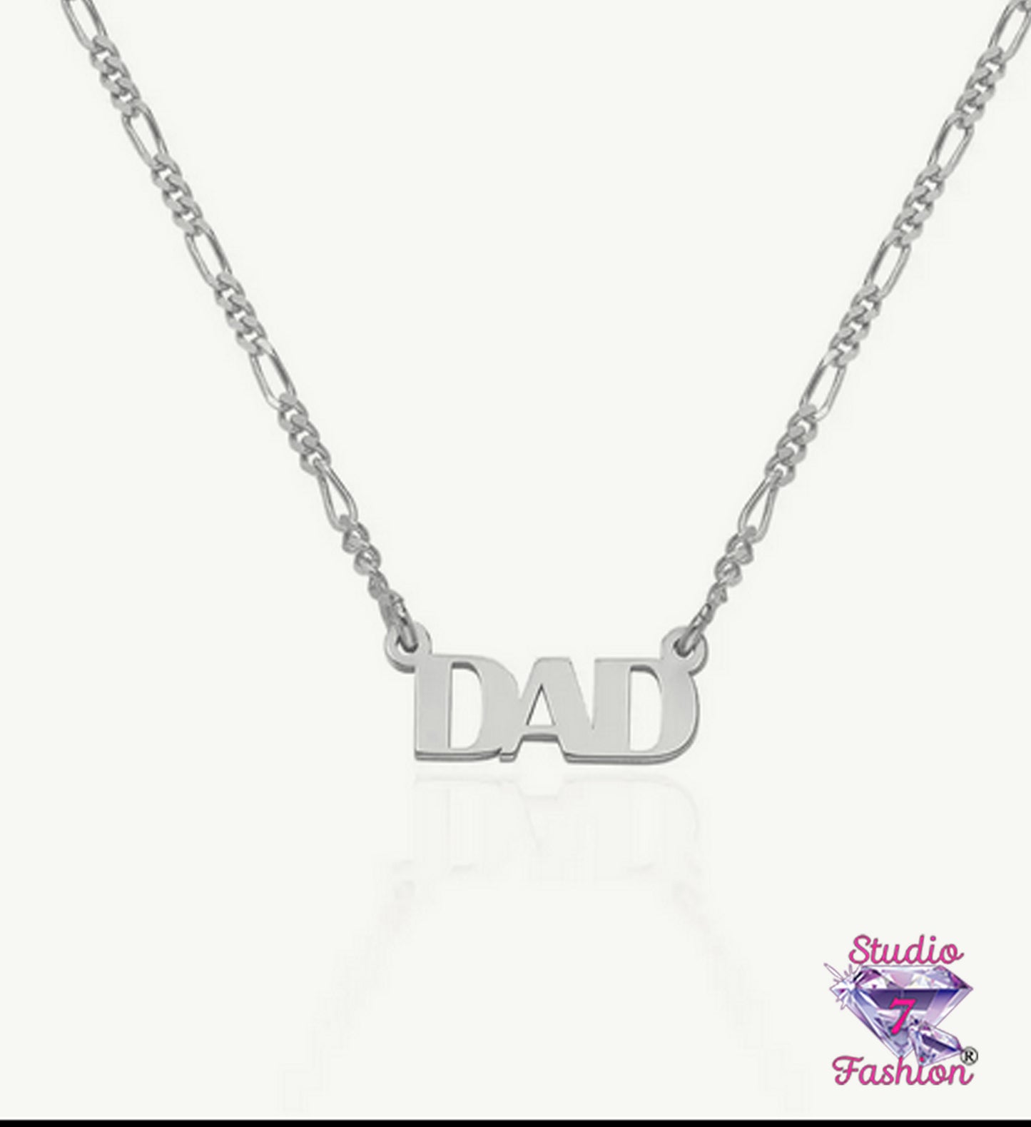 Silver DAD Necklace