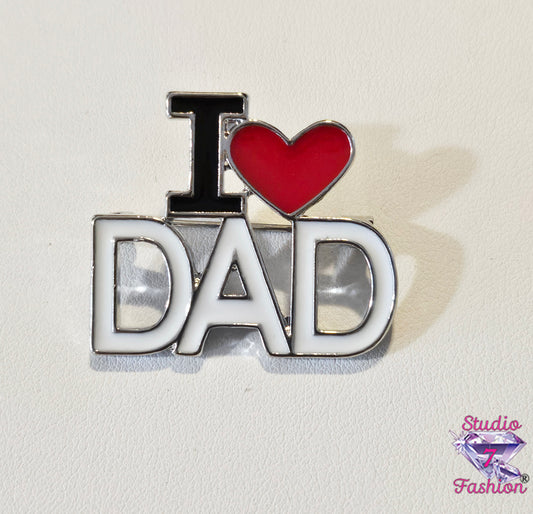 I <3 Dad Pin