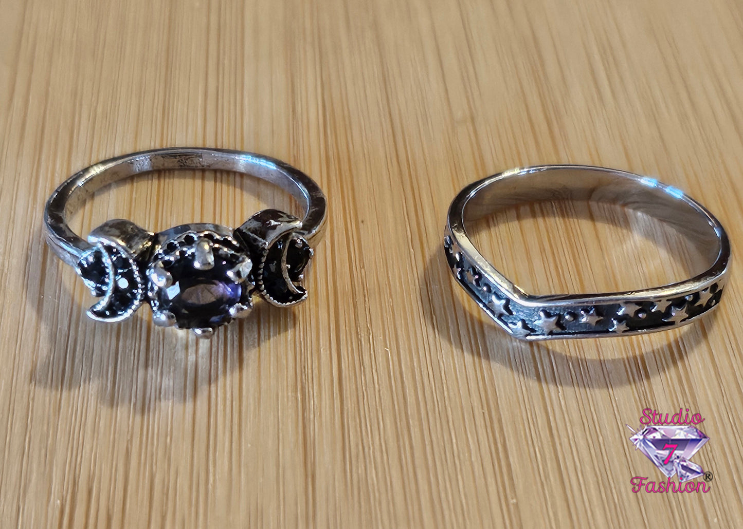 Amethyst 2pc Ring set