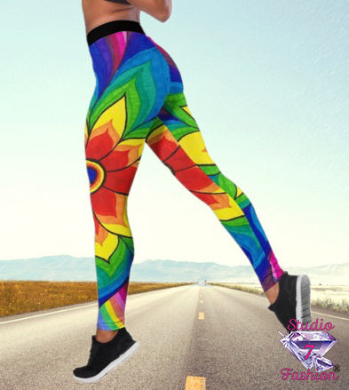 Multicolor Peace Leggings