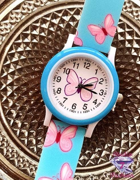 Young Ladies Decorative Butterfly Watch-Blue