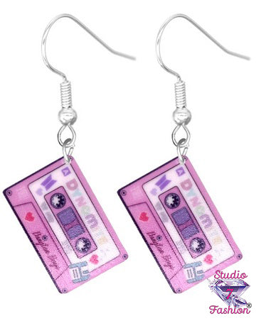 Rockin' Tunes Cassette Earrings