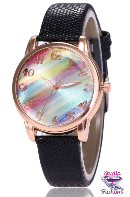 Multicolor Unisex Watch Ebony