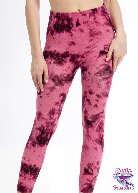 Pink Tye Dye Leggings