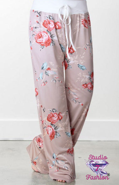 Pastel Roses Lounge Pants