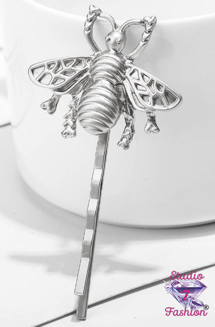 Silver Bee Hair Pin