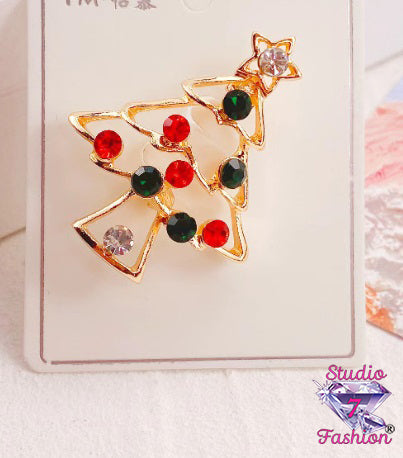 Festive Tree Brooch