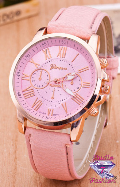 Exquisite Soft Pink Watch