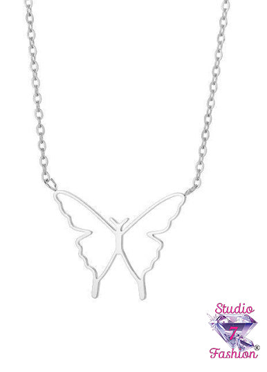 Fluttering Butterfly Necklace