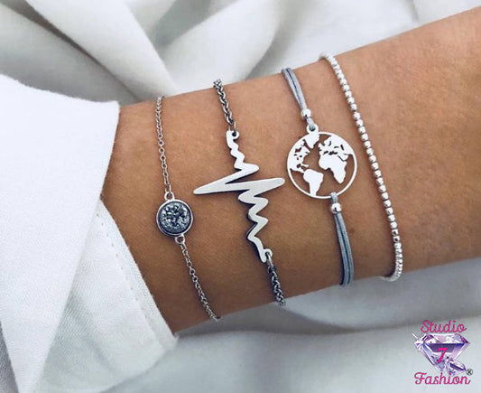 Heartbeat World Bracelet Set