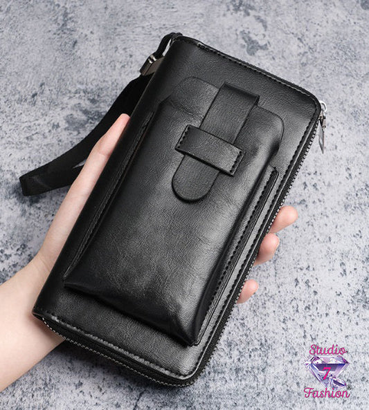 Men's Black Leather Wallet