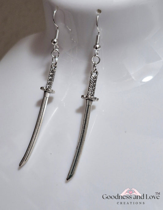 Sword Earrings