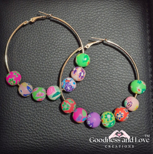 Garden Party Hoop Earrings