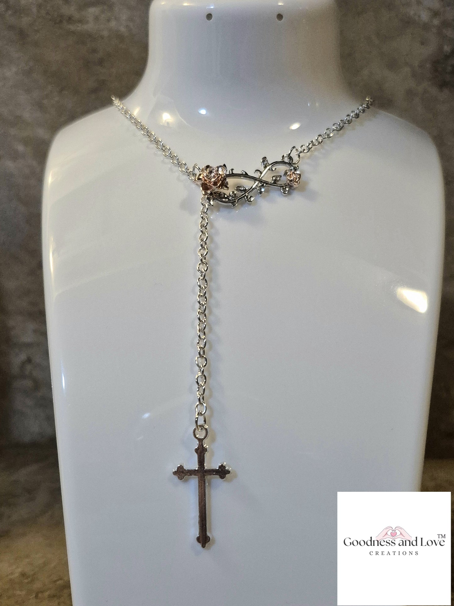 Blossoming Faith Lariat Necklace