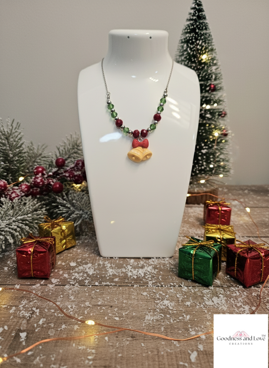 Jingle Bells Beaded Necklace