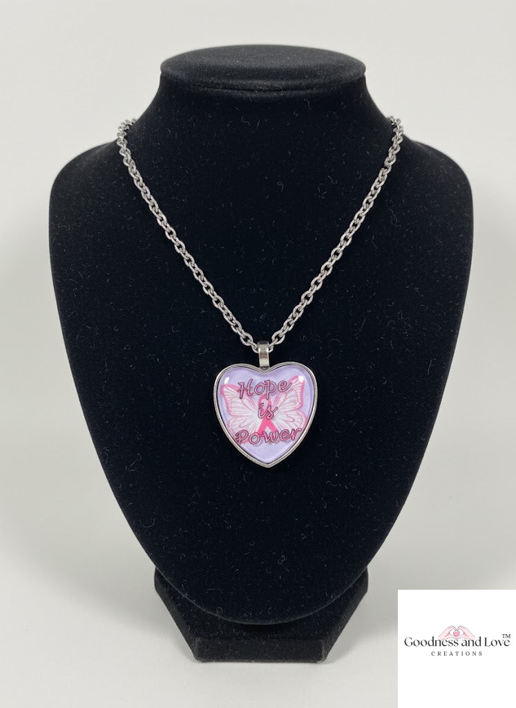 Hope Is Power Awareness Necklace