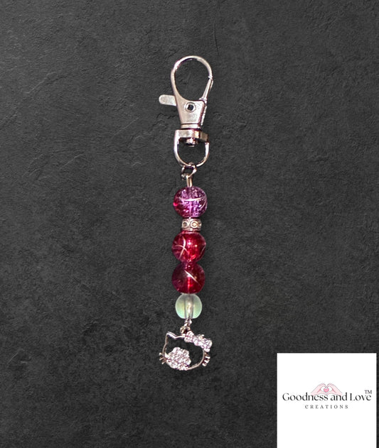 Whimsical Kitty Purse Charm