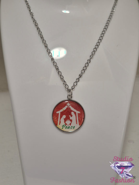 Peace on Earth Nativity Necklace