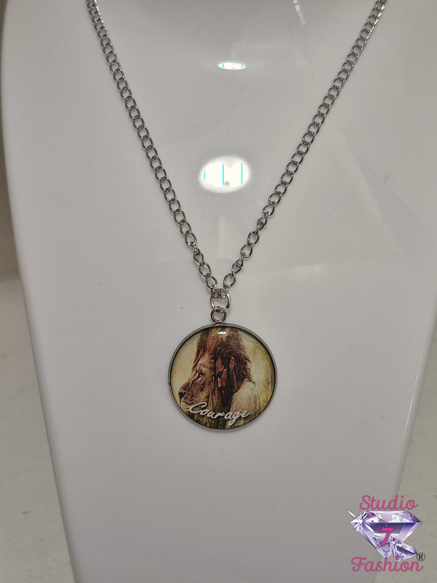Lionhearted Courage Devotional Necklace