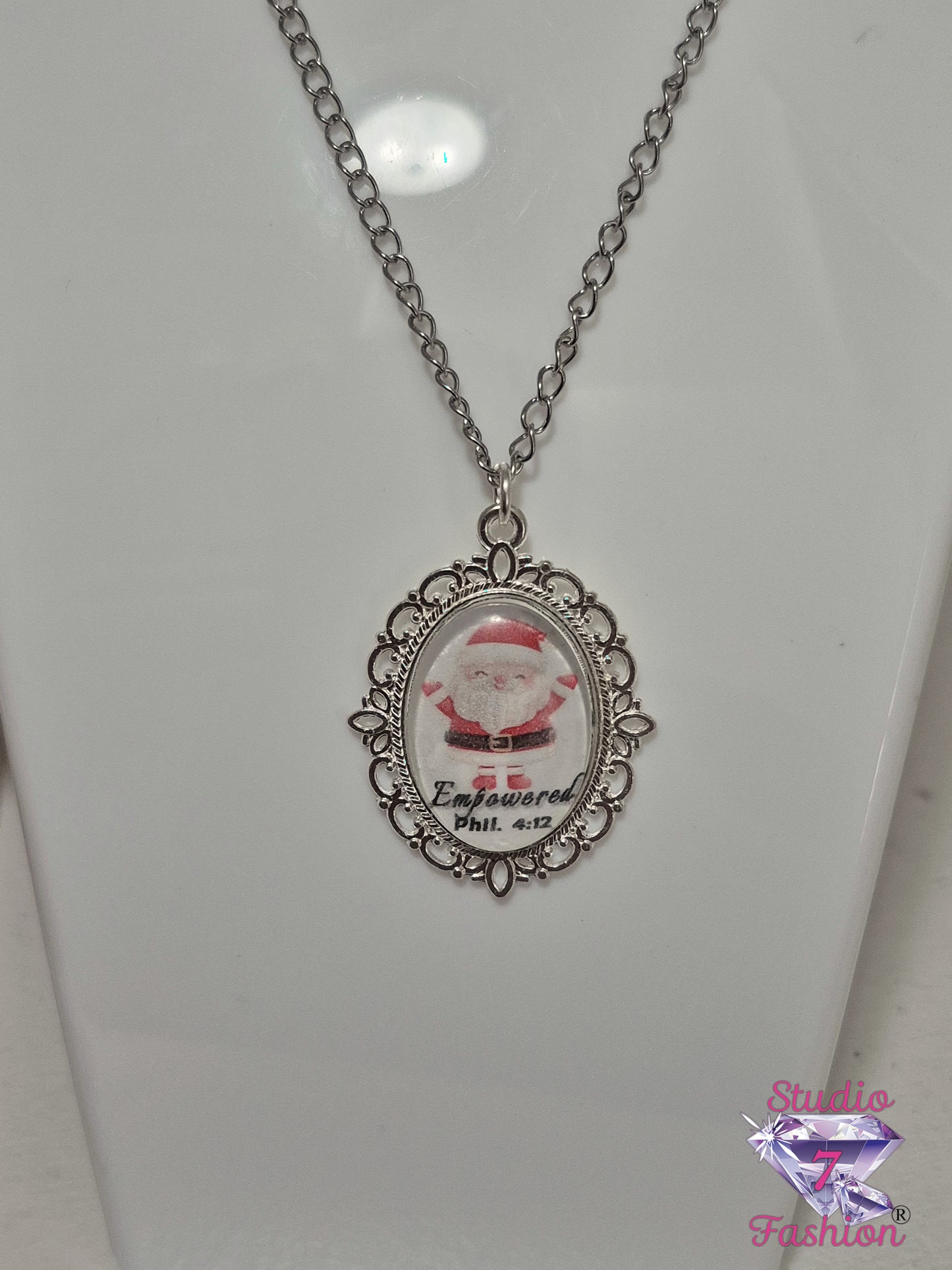 Empowered Santa Strength Necklace