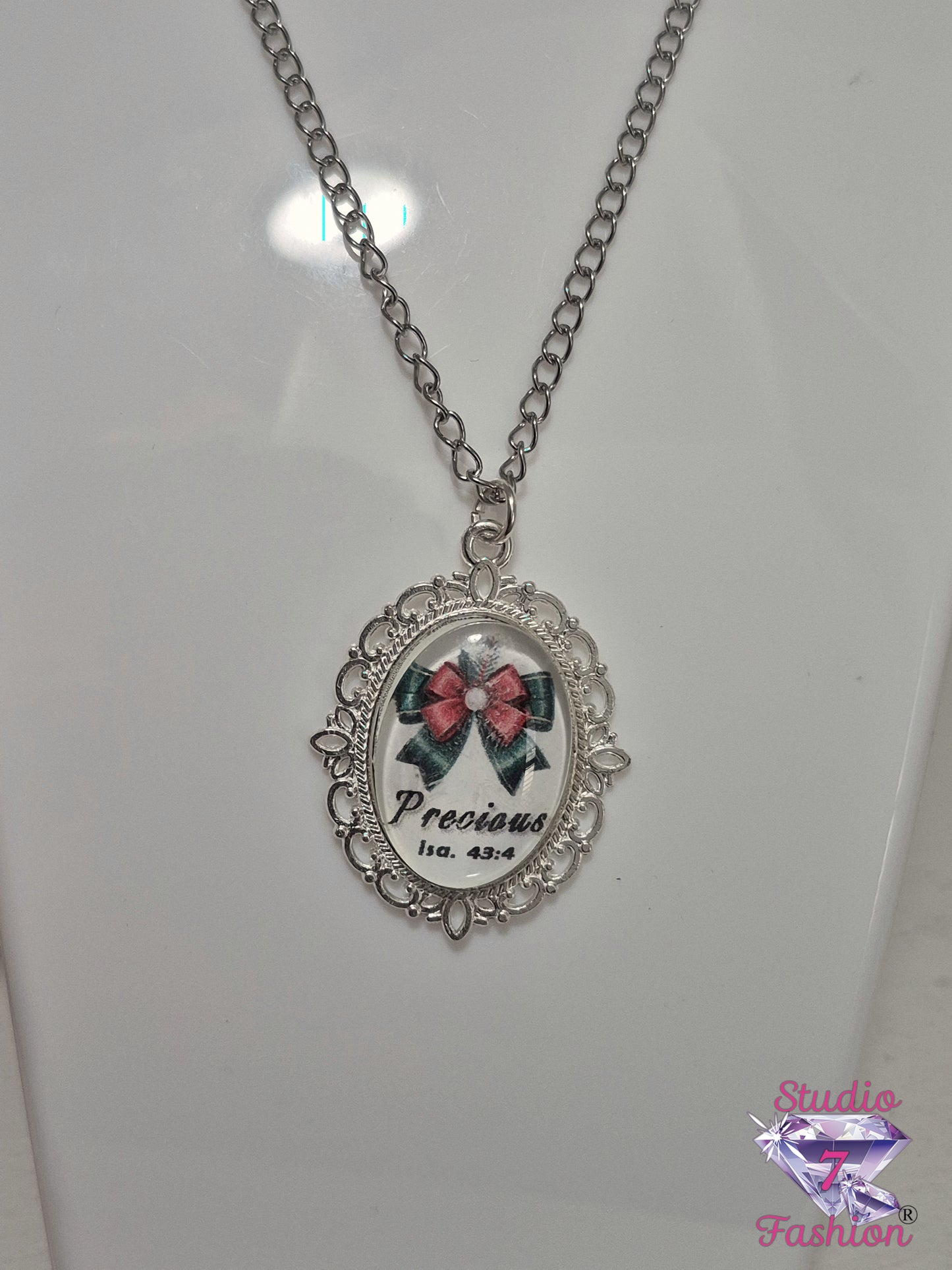 Precious Bow of Grace Necklace