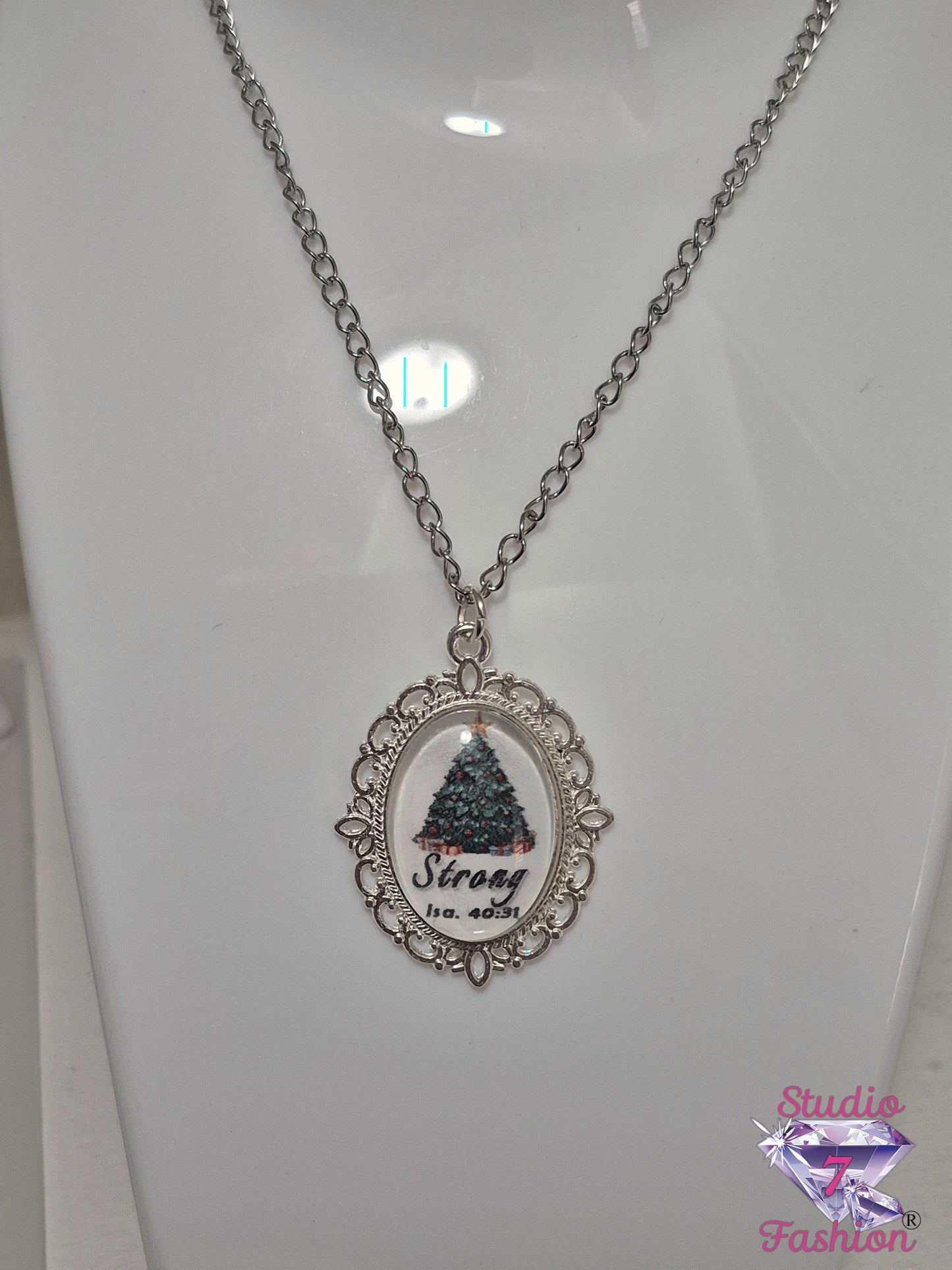 Strong Evergreen Faith Necklace