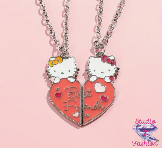 Forever Friends Hello Kitty Necklace Pair