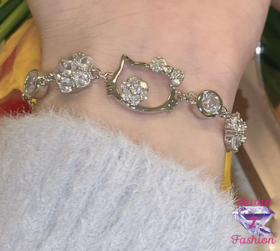 Silver Starlight Hello Kitty Bracelet