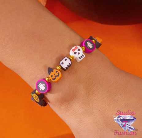 Ghoulish Glam Stretch Bracelet