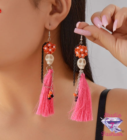 Sassy & Spooky Skull Earrings