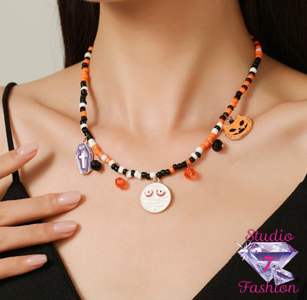 Trick-Or-Treat Dangle Necklace