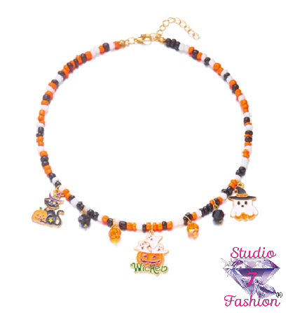 Spooky Squad Beaded Necklace