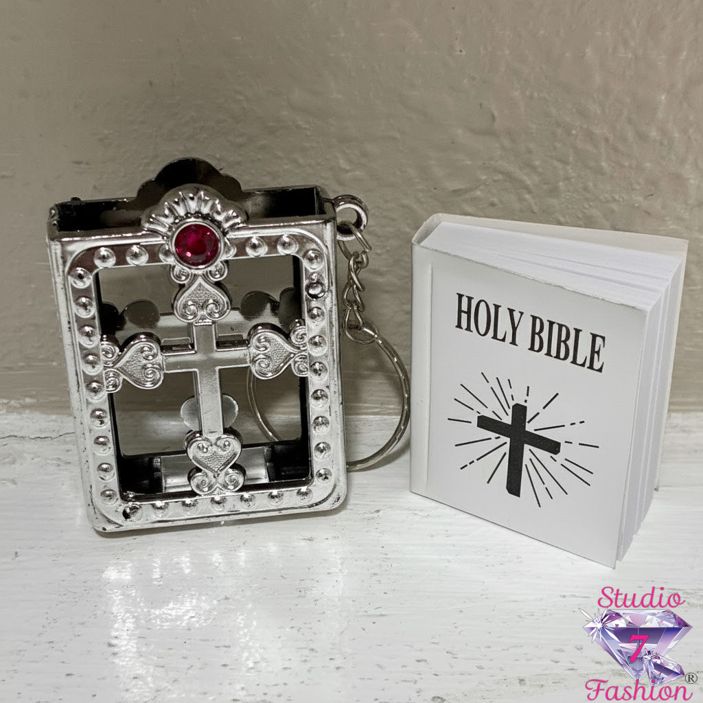 Silver Devotions Keychain Ruby