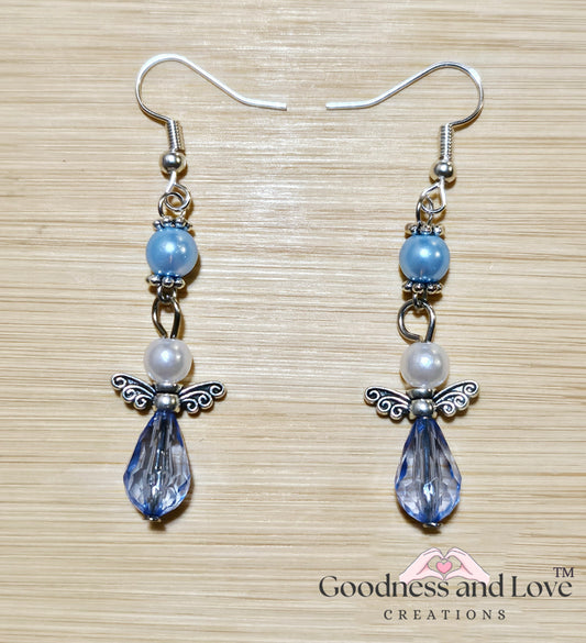 Baby Blue Angel Earrings