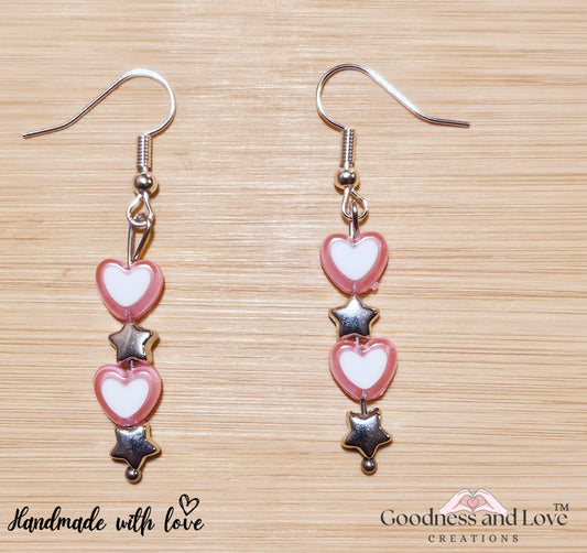 Super Star Heart Earrings