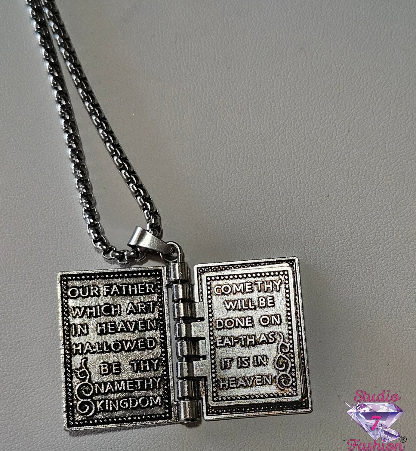 The Lord's Prayer Book Necklace