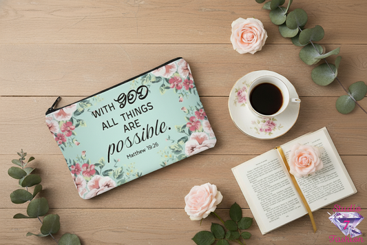 Multifunctional Bible Verse Bag-Matthew 19:26
