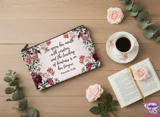 Multifunctional Bible Verse Bag-Proverbs 31:26