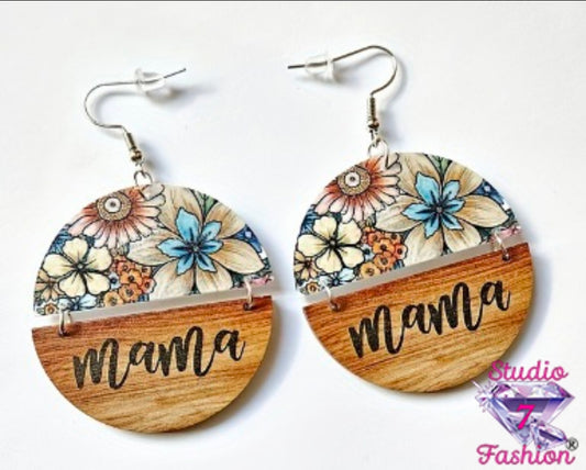 Floral Mama Disc Earrings